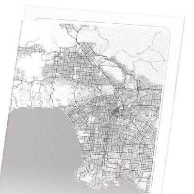 LOS ANGELES FULL MAP (LIGHT): Art Print