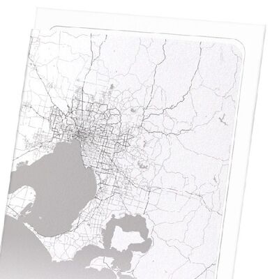 MELBOURNE FULL MAP (LIGHT): Art Print