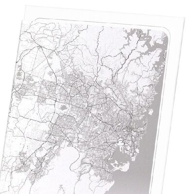 SYDNEY FULL MAP (LIGHT): Art Print