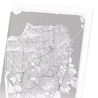 MAPPA COMPLETA DI SAN FRANCISCO (LUCE): Stampa artistica