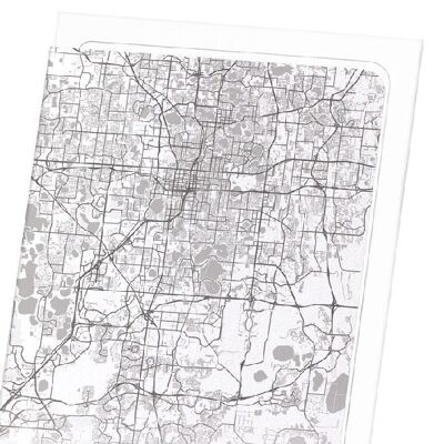 ORLANDO FULL MAP (LIGHT): Art Print