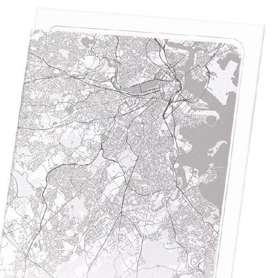 MAPPA COMPLETA DI BOSTON (LUCE): Stampa artistica