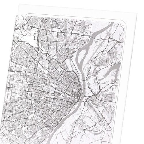 ST. LOUIS FULL MAP (LIGHT): Art Print