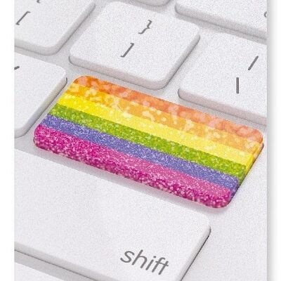 RAINBOW KEYBOARD Art Print