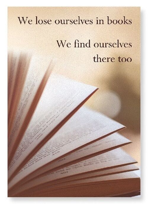FINDING OURSELVES IN BOOKS Art Print