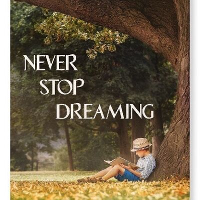 NEVER STOP DREAMING Art Print