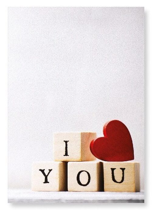 CUBE OF I LOVE YOU Art Print