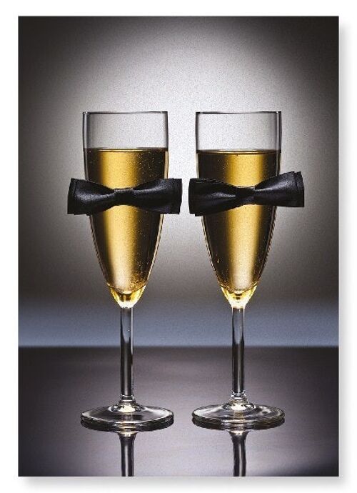 BOW TIE CHAMPAGNE Art Print