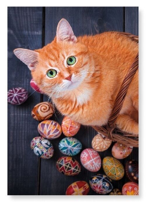 EASTER CAT Art Print