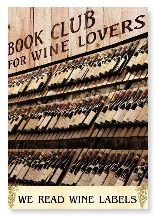 WINE LABEL BOOK CLUB Art Print