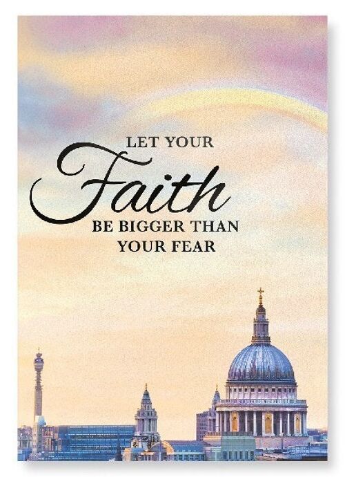 FAITH BIGGER THAN FEAR Art Print