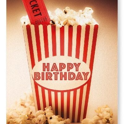 HAPPY BIRTHDAY POPCORN Art Print