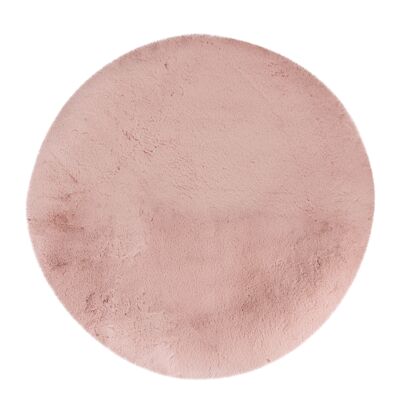 Tappeto Heaven rosa cipria 120x120 cm ROUND