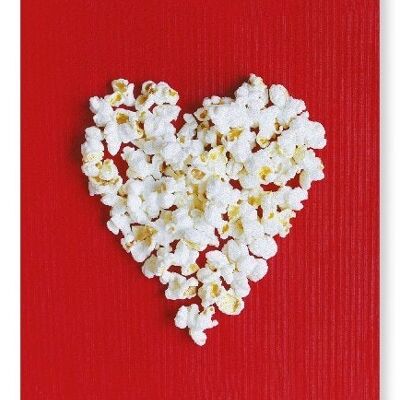 Stampa d'arte del cuore di POPCORN