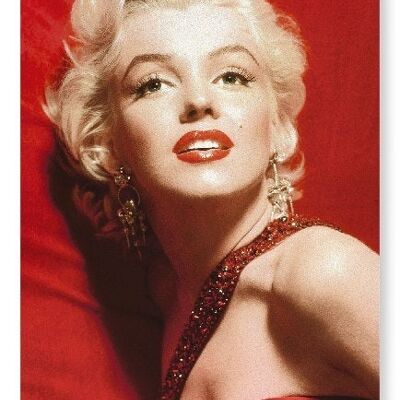 MONROE IN A RED DRESS Art Print