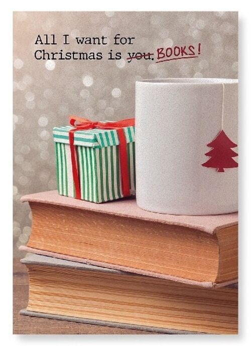 ALL I WANT IS BOOKS Art Print