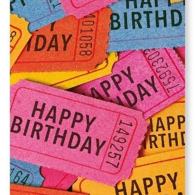 TICKETS OF BIRTHDAY WISHES Art Print