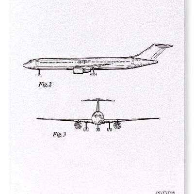 PATENT DES FLUGZEUGS 1981 Kunstdruck