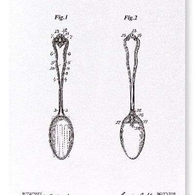 PATENT OF SPOON 1895  Art Print