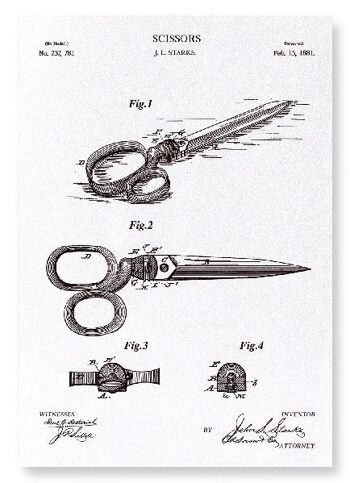 BREVET DE CISEAUX 1881 Impression artistique 1