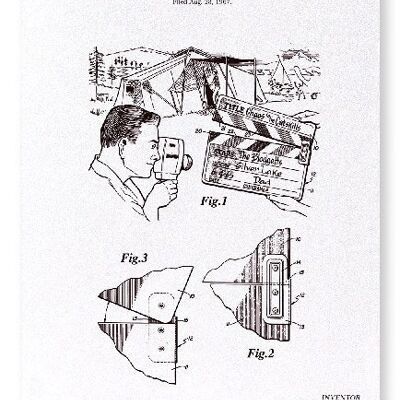 PATENT OF CLAP-BOARD STYLE 1970  Art Print