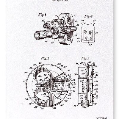 PATENT OF CAMERA 1940  Art Print