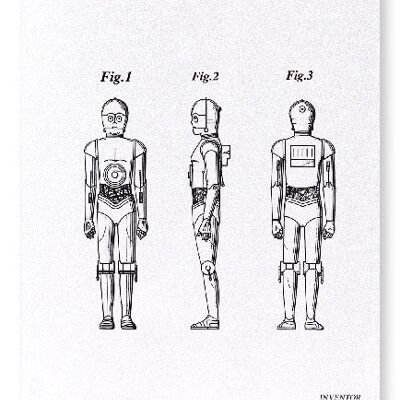 PATENT OF C-3PO 1979  Art Print