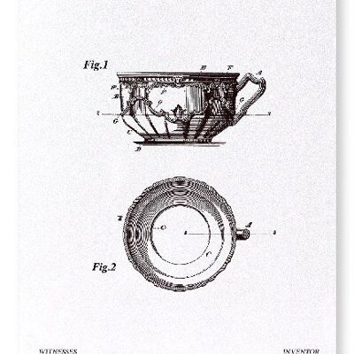 PATENT OF CUP OR BOWL 1898  Art Print