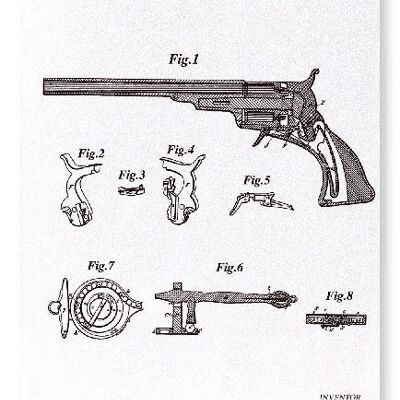 PATENT OF IMP-T IN FIRE ARMS 1839  Art Print