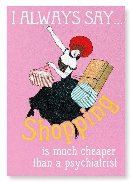 SHOPPING THERAPY Art Print