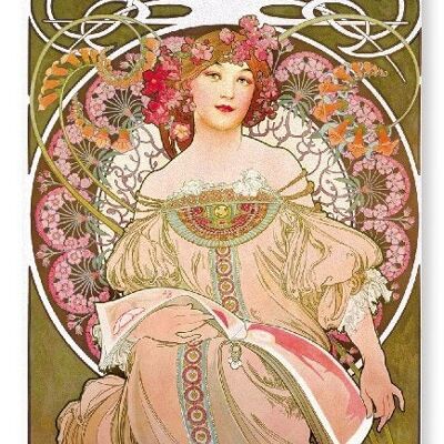 MUCHA HAPPY BIRTHDAY Art Print