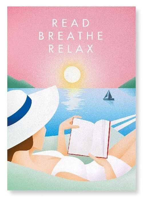 READ BREATHE RELAX Art Print