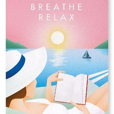 READ BREATHE RELAX Art Print