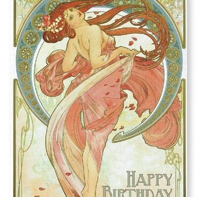 MUCHA BIRTHDAY Art Print