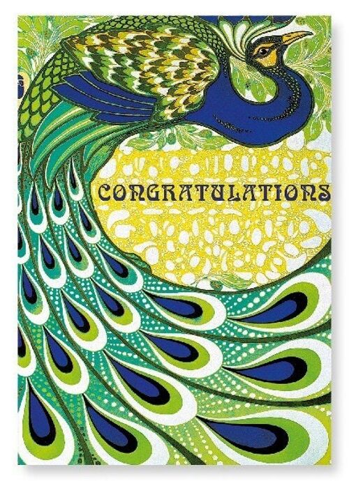 CONGRATULATIONS PEACOCK Art Print