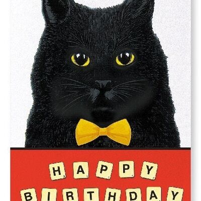 BIRTHDAY SCRABBLE CAT Art Print