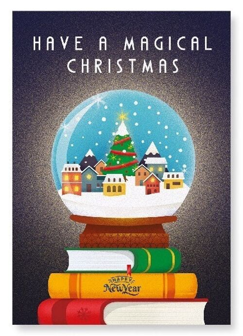 MAGICAL CHRISTMAS GLOBE Art Print