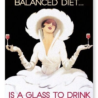 A BALANCED DIET Art Print