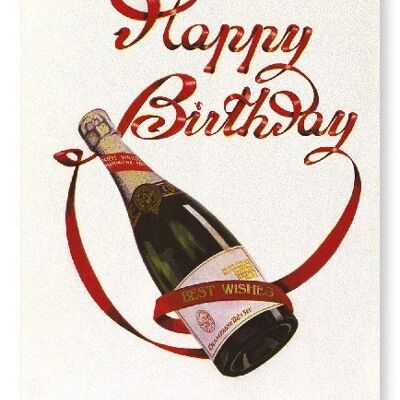 BIRTHDAY CHAMPAGNE Art Print