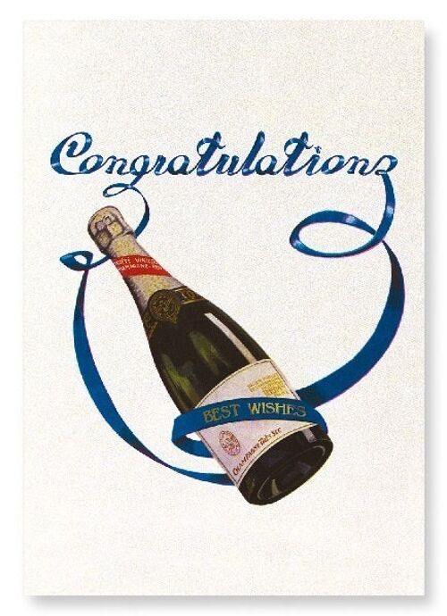 CHAMPAGNE CONGRATULATIONS Art Print