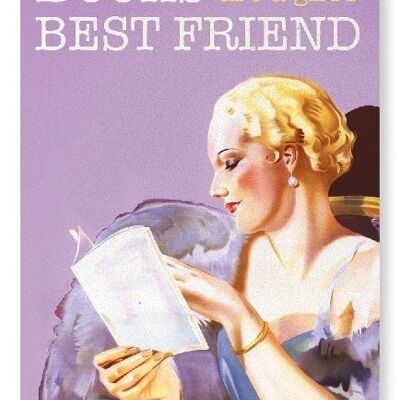 BOOKS ARE A GIRL’S BEST FRIEND Art Print