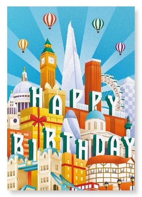 LONDON DECO BIRTHDAY Art Print