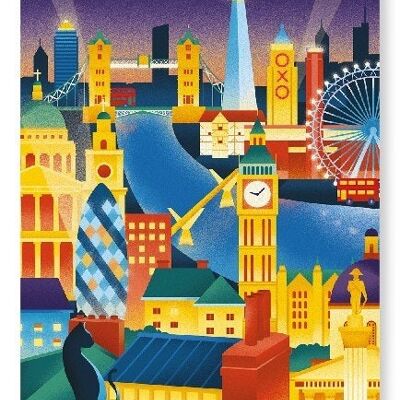 LONDON AT NIGHT Art Print