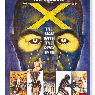 X THE MAN WITH THE X-RAY EYES 1963  Art Print