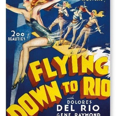 IN VOLO A RIO 1933 Stampa artistica