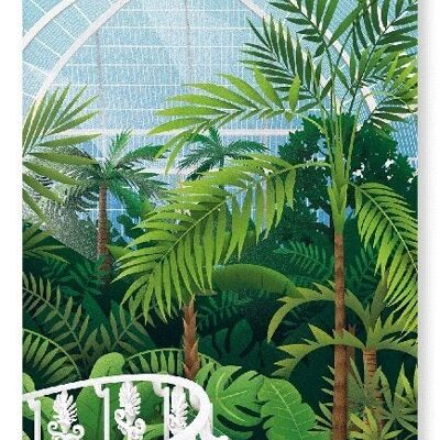 KEW DECO PALM HOUSE Art Print