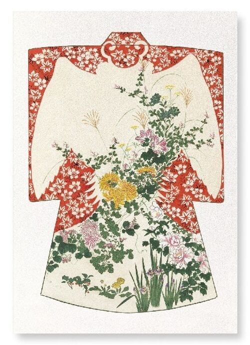 KIMONO OF FLOWERS OF THE FOUR SEASONS 1899  2xPrints