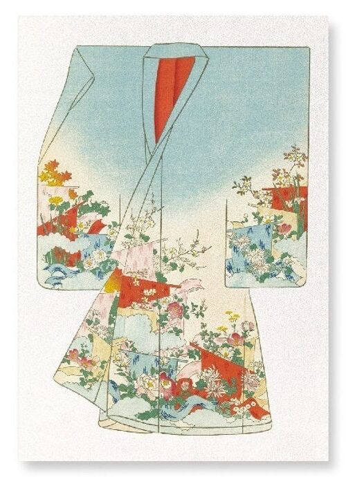 KIMONO OF FLOWERS AND PARTITIONS 1899  2xPrints