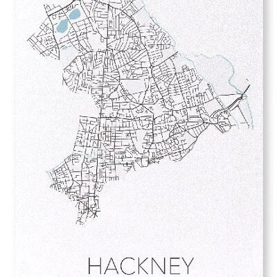 HACKNEY CUTOUT (LIGHT): Art Print