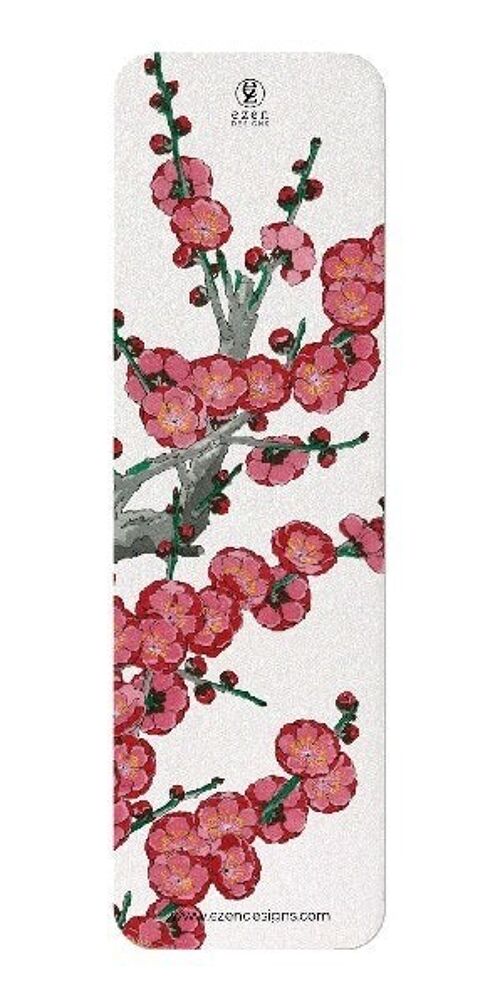 RED PLUM BLOSSOM Japanese Bookmark